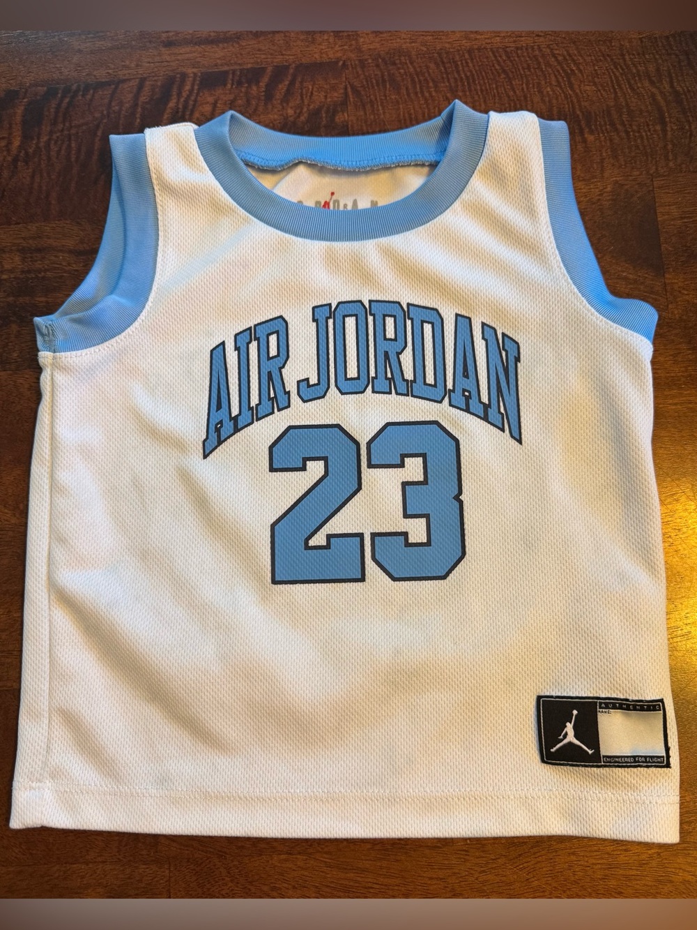 🏀 Jordan Toddler Jersey Tank Top 🩵🤍